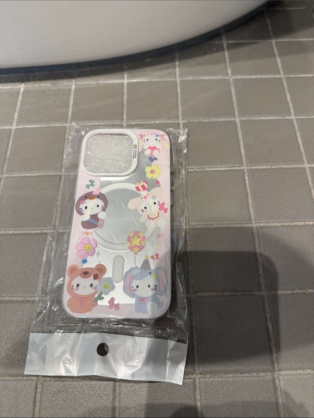 Cute Pastel Animal Print Phone Case with Ring Holder
